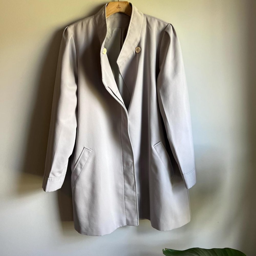 Vintage Forecaster of Boston Soft Gray Lightweight Overcoat Size 13/14 (L)